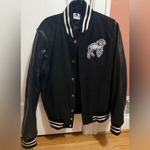 Ivory Jar Bomber Jacket